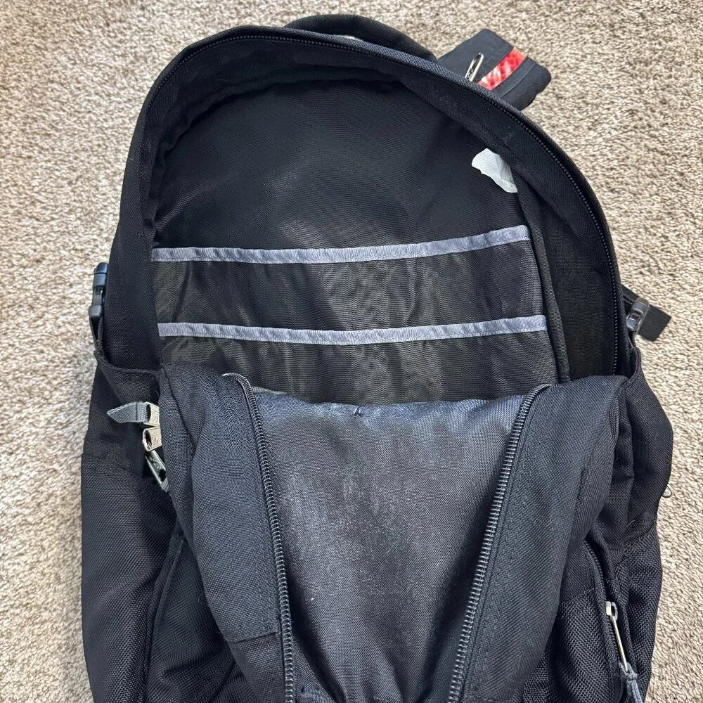 Jansport Airlift Backpack Multiple Zippers Large Black Hiking Outdoor Computer
